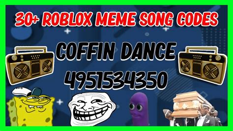 best radio codes for roblox meme songs